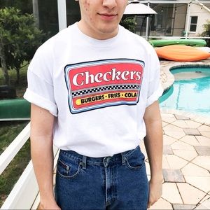 Vintage Checkers Anniversary Graphic T-Shirt🎲